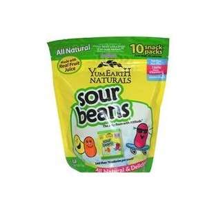 Yummy Earth, Naturals, Sour Jelly Beans   20 g Each, 10 Snack Packs