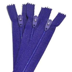  Zippers ~ Closed Bottom ~ 069 PURPLE (3 Zippers / Pack): Arts, Crafts