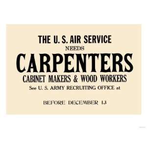  Carpenters, Cabinet Makers and Wood Workers Giclee Poster 