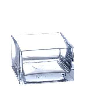  Square Vase, Clear Glass. H 4, Open 6 x 6 (8 pcs)