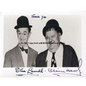  Laurel and Hardy Autographed Signed reprint Photo2 