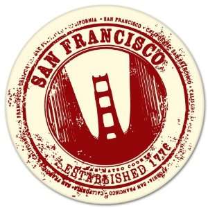 San Francisco California Travel Stamp bumper sticker decal 