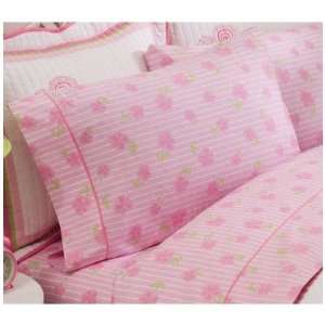  Mayas Flower 200 Thread Count Sheet Set Size: Twin: Home 