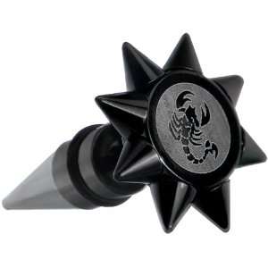  0 Gauge Scorpion Spiked Logo Fake Taper Ear Plug: Jewelry