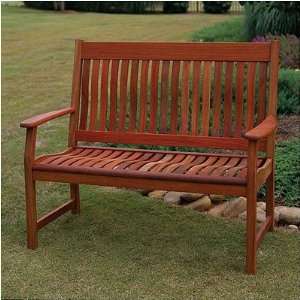  Outdoor Southern Charm 4 Contour Bench Finish Linseed 