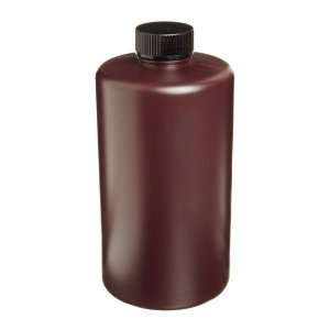 Dynalon 301745 0032 1000mL / 32oz, Plastic (HDPE) Amber Narrow Mouth 