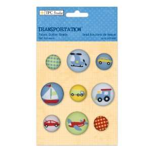   Self Adhesive Fabric Buttons 9/Pkg: Arts, Crafts & Sewing