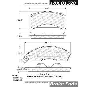  Centric Parts, 102.01520, CTek Brake Pads Automotive