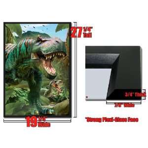  Framed T Rex 3D Poster 44026: Home & Kitchen