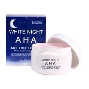  AHA White Night Body Creme   Net Weight 250 Ml 