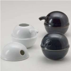  Hakusan Porcelain C type soy sauce pot Black: Kitchen 