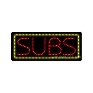  Subs LED Sign 11 x 27: Home Improvement