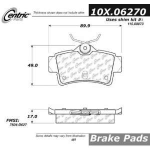  Centric Parts 100.06270 100 Series Brake Pad: Automotive