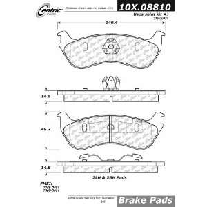  Centric Parts, 102.08810, CTek Brake Pads Automotive