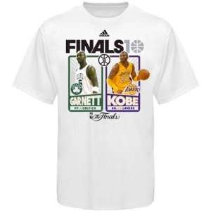  Kobe Garnett Lakers Celtics Dueling Finals Tee Shirt 