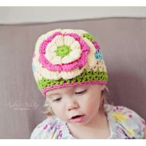   baby Garden flower hat in multi colors   fits 1 3 year old: Everything