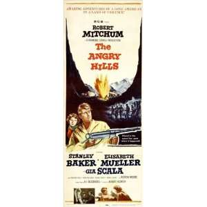 The Angry Hills Poster Insert 14x36 Robert Mitchum Stanley 