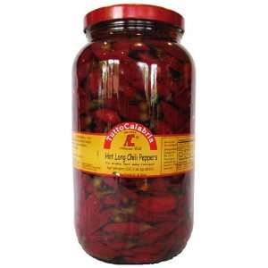 Tutto Calabria Hot Long Chili Peppers Large 102.2 oz. Jar