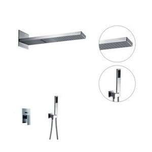   Chrome Wall Mount Contemporary Shower Faucets (1039): Home Improvement