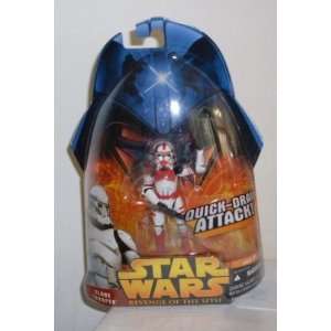  STAR WARS EPISODE 3 ROTS: CLONE #6 RED SHOCK TROOPER: Toys 