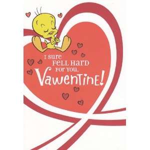  Looney Tunes Tweety Bird Valentines Day Card I Sure Fell 