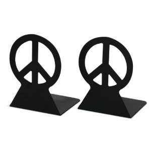  Spectrum 11410 Peace Bookends, Black, 1 Pair