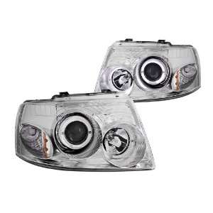  Anzo USA 111025 Ford Expedition Projector with Halo Chrome 