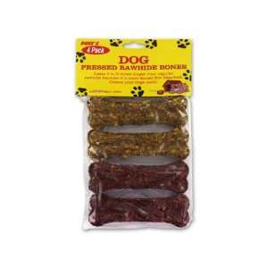  Pressed rawhide dog bones (Wholesale in a pack of 24): Pet 