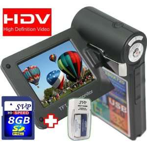  SVP T400 Black 1280x720p True HD Camcorder with 2.4 LCD 