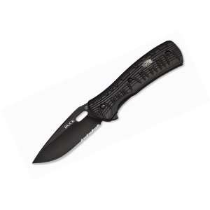   Serrated Avid 3 1/4inch Black Oxide Coated 13c26 Sandvik Locking Blade