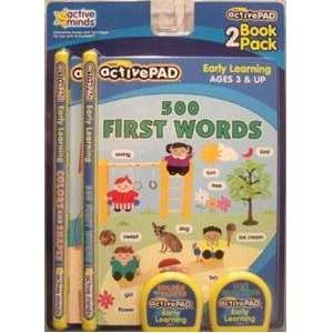  2 ActivePad Book & Cartridge Sets   500 First Words and 