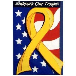  Support Our Troops Garden Flag 11.5\x18\ Patio, Lawn 