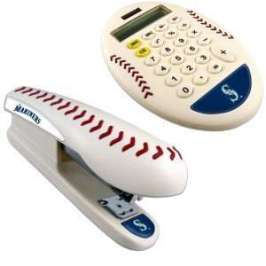  ProMark Seattle Mariners Stapler & Calculator Set: Sports 