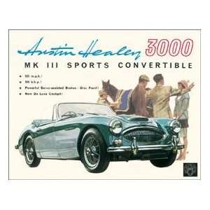 Austin Healey 3000 Car tin sign #1216: Everything Else