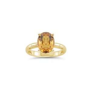    2.20 Cts Citrine Solitaire Ring in 18K Yellow Gold 8.5: Jewelry