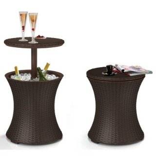 Pacific Cool Bar Patio Table Party Cooler Keter Wicker Rattan