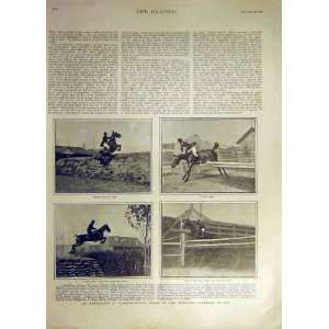  1901 Horse Manship Concours Hippique Spa Jumping Print 