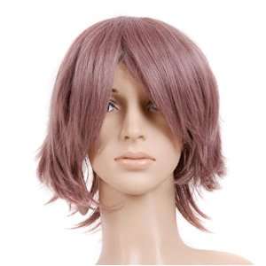  Purple Rose Short Cut Anime Cosplay Costume Wig: Toys 