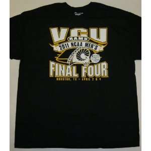  VCU Rams Final Four Black Short Sleeve T shirt (Size XL 