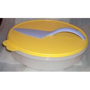   Round Pie Keeper with Cut N Serve Pastry Server Knife