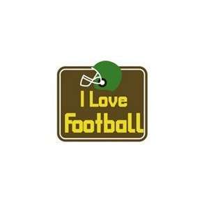  Football Sport Ments Embellishment I Love Football