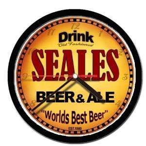  SEALES beer and ale cerveza wall clock 
