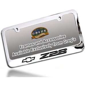  Z28 Camaro License Plate Frame (Chrome Brass) Automotive