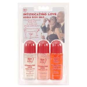    Intoxicating Love   Edible Body Gels Kit (3 Flavors): Beauty