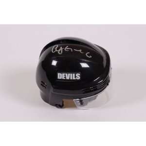 Andy Greene Autographed New Jersey Devils Black Mini Helmet:  