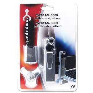  Compuparts 300K USB Webcam with Stand (Silver 