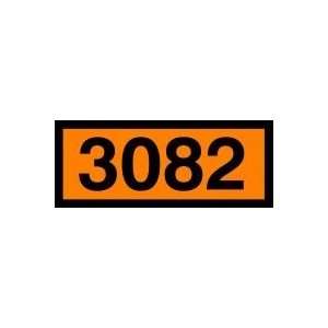  Orange 4 Digit Panels 3082 (HAZARDOUS WASTE, LIQUID, N.O.S 