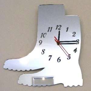 Wellington Boots Clock Mirror 35cm x 30cm