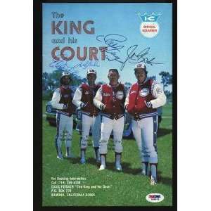   His Court Team Signed Program PSA COA Auto   Autographed NFL Magazines