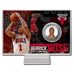   Derrick Rose 2010 2011 NBA MVP Silver Coin Card: Sports & Outdoors